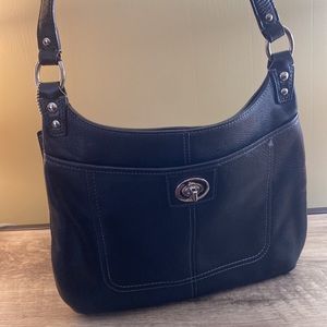Coach Cowhide Leather Black Purse